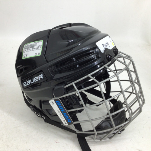 Vist Large View of Product Image Which is Used Bauer IMS 5.0 SM HOCKEY CAGE COMBO Helmet Cage Combo Black SM