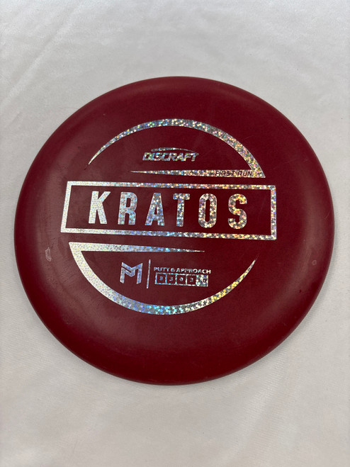 Vist Large View of Product Image Which is Used Discraft FIRST RUN KRATOS PM Disc Golf Putter Maroon