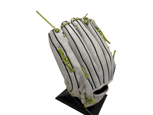 Vist Large View of Product Image Which is Used RICO PRIME SERIES Leather Softball Glove RH Throw White 13 1/2"
