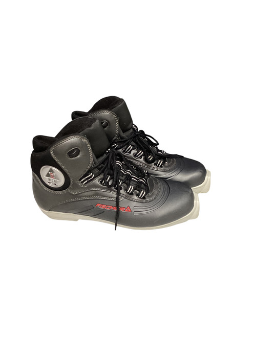 Vist Large View of Product Image Which is Used Fischer Mens SNS XC Ski Boots Black M 10 / W 10.5-11