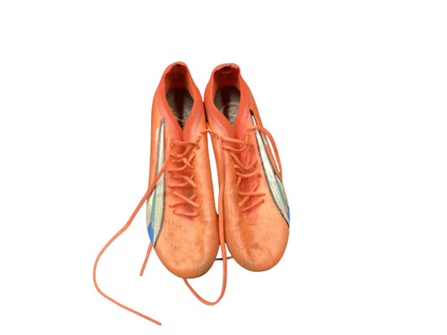Vist Large View of Product Image Which is Used Puma Soccer Cleats Orange Senior 9