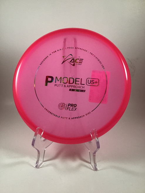 Vist Large View of Product Image Which is Used Prodigy ACE LINE P MODEL US+ PRO Disc Golf Putter Pink 173g
