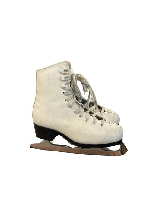 Vist Large View of Product Image Which is Used CCM PIROUETTE Girls Figure Skate White Junior 01