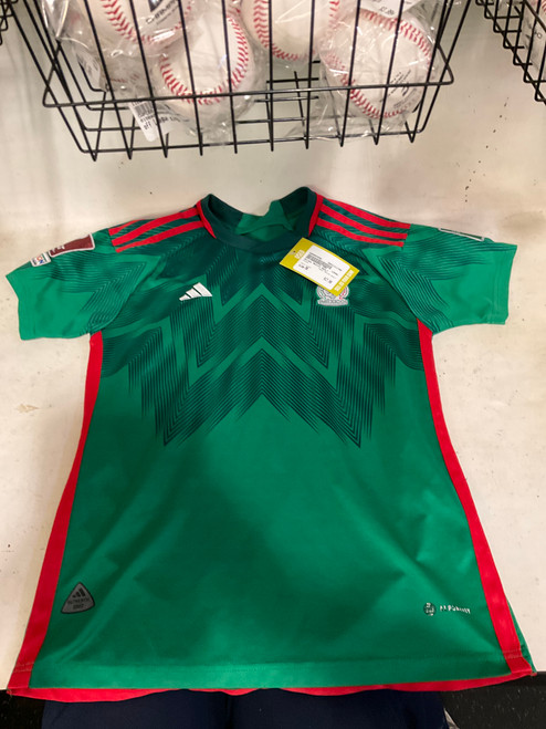 Vist Large View of Product Image Which is Used Adidas MEXICO ADULT Soccer Top Adt Green MD