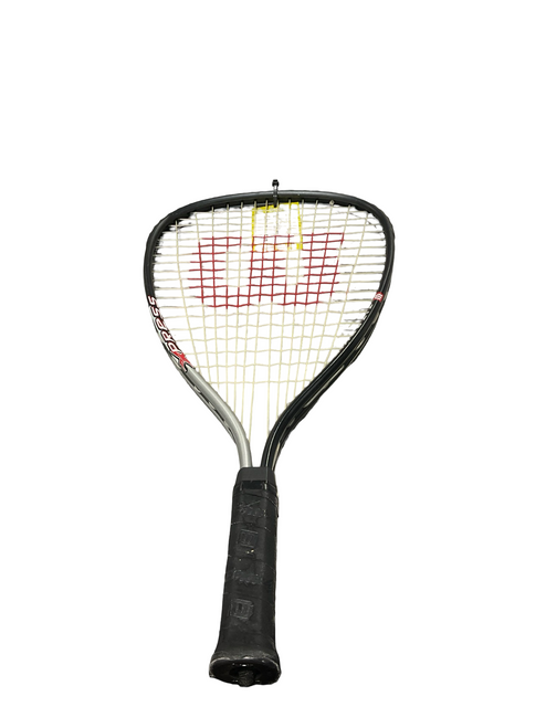 Vist Large View of Product Image Which is Used Wilson XPRESS RAQUET Adult Racquetball Racquet Black 3 3/8"