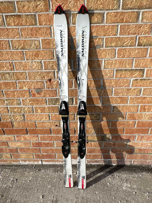 Vist Large View of Product Image Which is Used Salomon XSCREAM700 Mens DH Ski/Binding White 153 cm