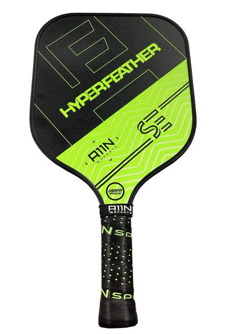 Vist Large View of Product Image Which is Used A11N SPORTS HYPERFEATHER Pickleball Racquet Black