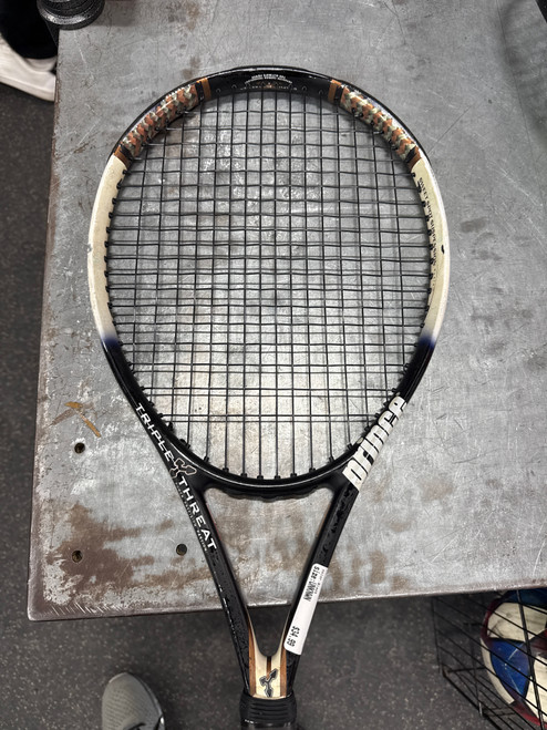 Vist Large View of Product Image Which is Used Prince TRIPLE THREAT Adult Tennis Racquet Black Unknown