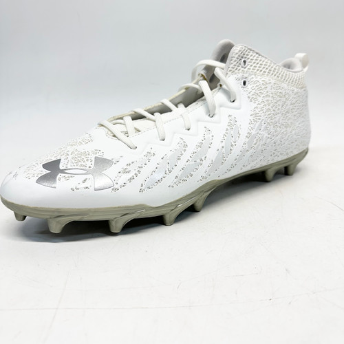 Vist Large View of Product Image Which is Used Under Armour SPOTLIGHT Adult FB Cleats White Senior 15
