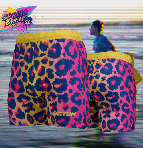 Vist Large View of Product Image Which is New SPRING BREAK YOUTH YELLOW/PINK LEOPARD SHORTS