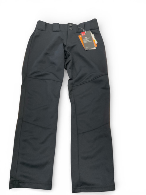 Vist Large View of Product Image Which is Used Under Armour BASEBALL PANTS BB/SB Pant Boys Black SM