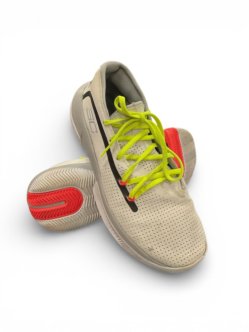 Vist Large View of Product Image Which is Used Under Armour Basketball Shoes M White Senior 11