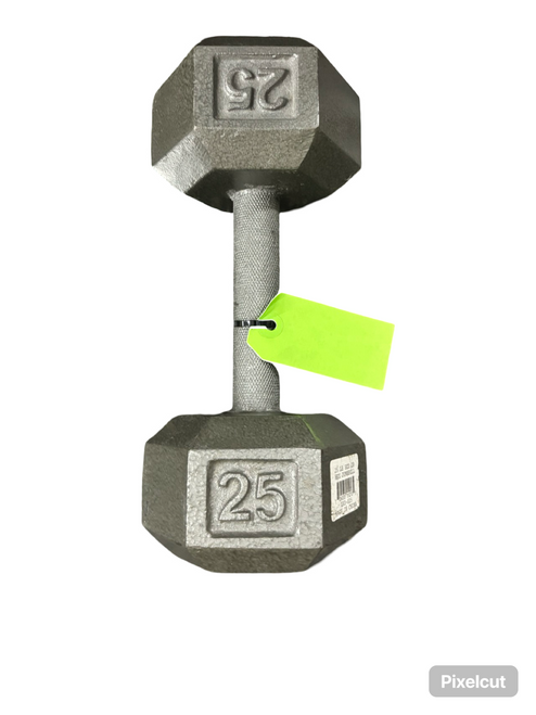 Vist Large View of Product Image Which is Used Hex Dumbbell (Each) 25 lb