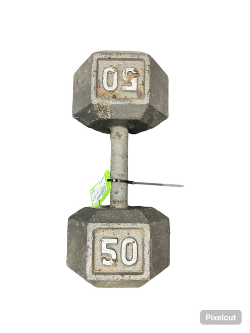 Vist Large View of Product Image Which is Used Hex Dumbbell (Each) 50 lb