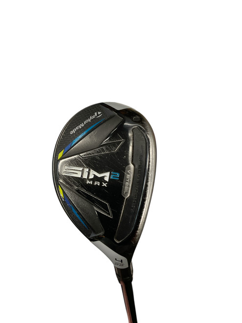 Vist Large View of Product Image Which is Used Taylormade SIM 2 MAX Mens Hybrid Club RH 4 Hybrid