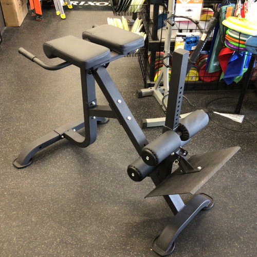 Vist Large View of Product Image Which is Used Titan Fitness ROMAN CHAIR HYPEREXTENSION BENCH Roman Chair