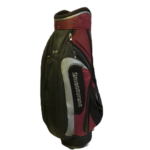 Vist Large View of Product Image Which is Used Bridgestone Men's Cart Bag Maroon