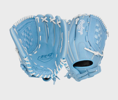 Vist Large View of Product Image Which is New R9 SERIES COLUMBIA BLUE 12.5IN SOFTBALL GLOVE