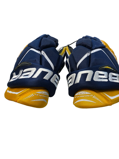Vist Large View of Product Image Which is Used Bauer VAPOR X800 Senior Gloves Navy Blue 13"