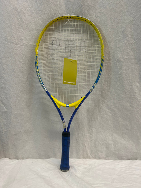 Vist Large View of Product Image Which is Used Wilson KIDS 23 Junior Tennis Racquet Yellow 23"