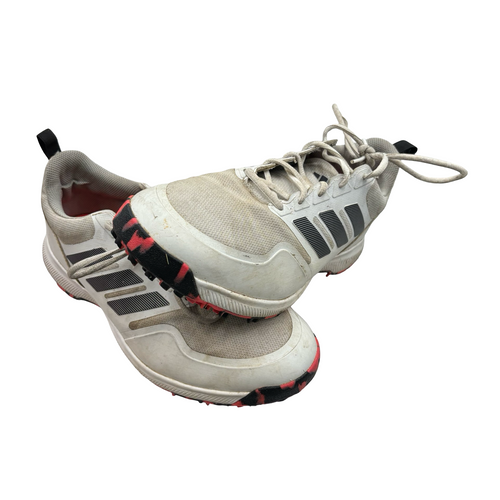 Vist Large View of Product Image Which is Used Adidas Mens Golf Shoes White Senior 9.5