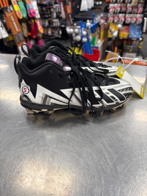 Vist Large View of Product Image Which is Used Adidas Adult FB Cleats Black Senior 5