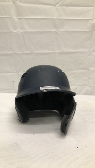 Vist Large View of Product Image Which is Used Rawlings HELMET WITH JAWGUARD Batting Helmet No Mask Navy Blue LG