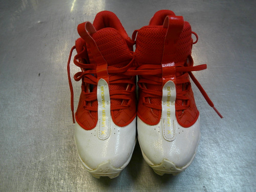 Vist Large View of Product Image Which is Used Under Armour BASEBALL BB/SB Cleats Red Junior 06