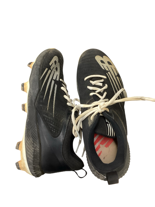 Vist Large View of Product Image Which is Used New Balance BB/SB Cleats Black Senior 8