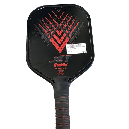Vist Large View of Product Image Which is Used Franklin JET Pickleball Racquet Red