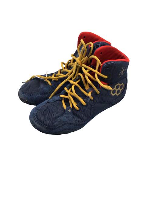 Vist Large View of Product Image Which is Used Rudis Wrestling Shoes Navy Blue Senior 6