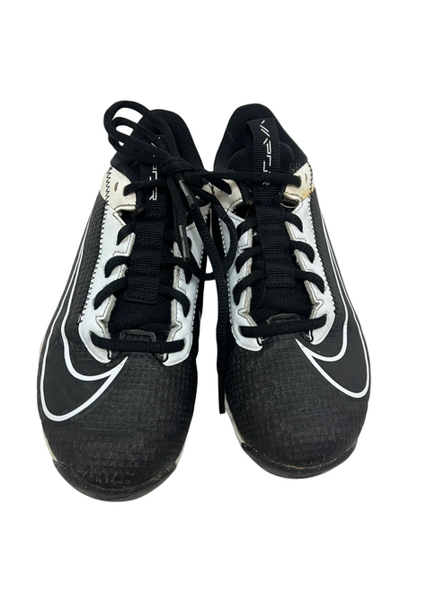 Vist Large View of Product Image Which is Used Nike Vapor Edge Shark Jr 2.5 FB Cleats Black And White 