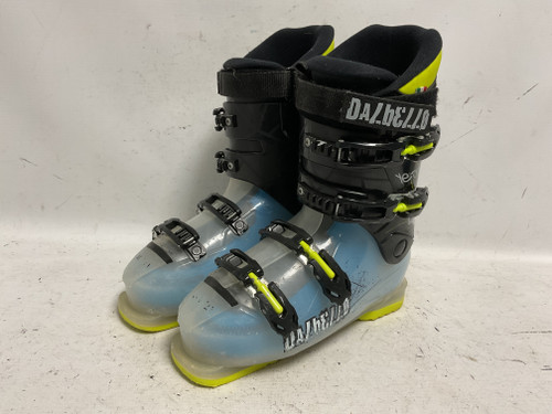 Vist Large View of Product Image Which is Used Dalbello YETTI 4 Mens DH Ski Boot Black And Carolina Blue 255 MP - M07.5 - W08.5