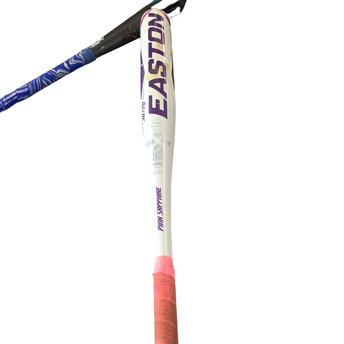 Vist Large View of Product Image Which is Used Easton PINK SAPPHIRE BB/SB USSSA 2 5/8 Bat 30"