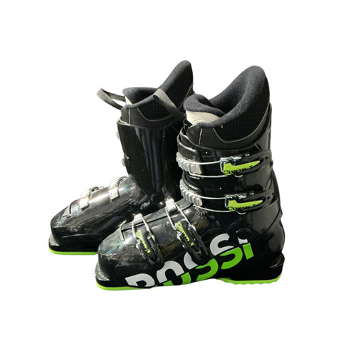 Vist Large View of Product Image Which is Used Rossignol 25.5 ROSSIGNOL COMP J Boys DH Ski Boot Black 255 MP - M07.5 - W08.5