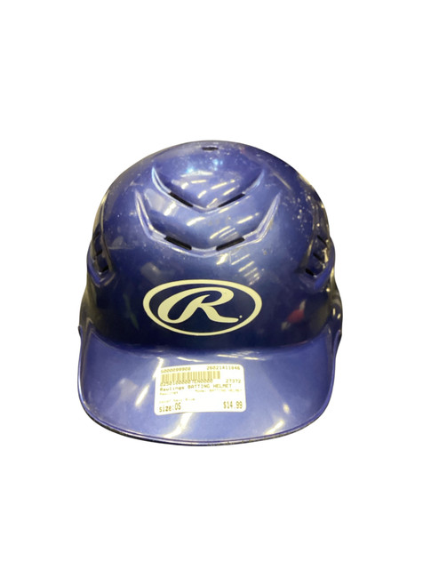 Vist Large View of Product Image Which is Used Rawlings BATTING HELMET Batting Helmet No Mask Navy Blue One Size