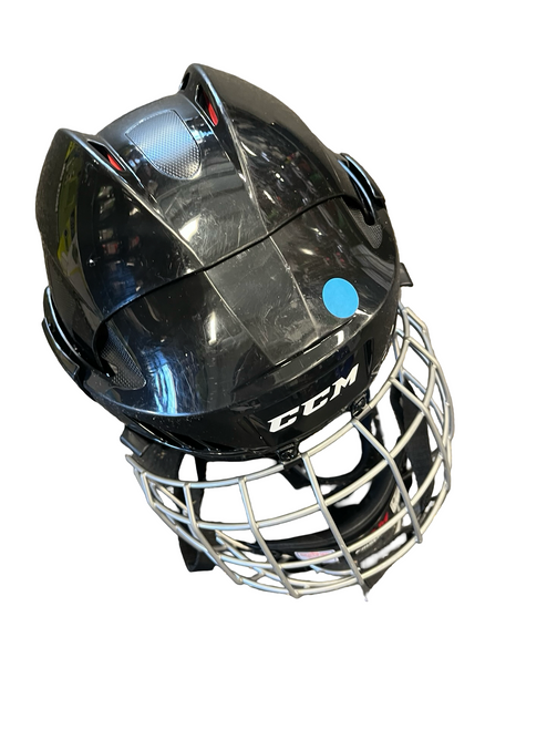 Vist Large View of Product Image Which is Used CCM 50 Helmet Cage Combo Black SM