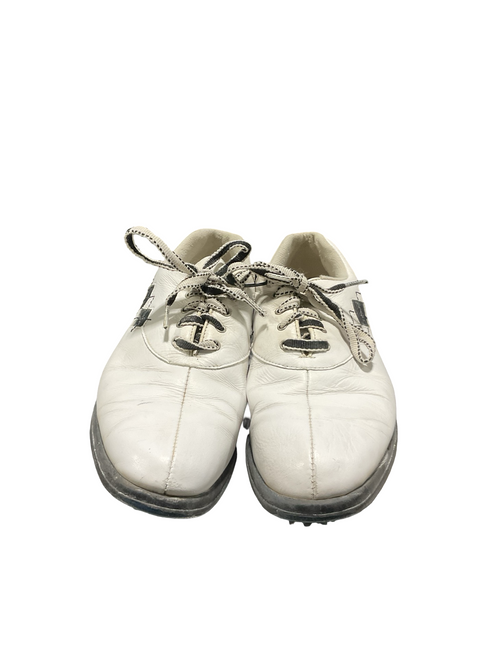 Vist Large View of Product Image Which is Used Foot Joy Mens Golf Shoes White Senior 8.5