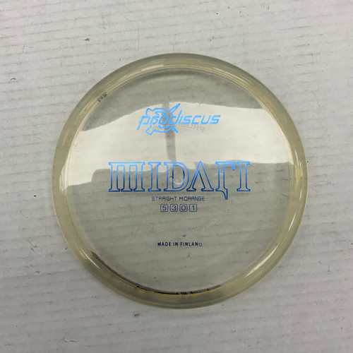 Vist Large View of Product Image Which is Used PRODISCUS MIDARI Disc Golf Mid Range Clear 175g