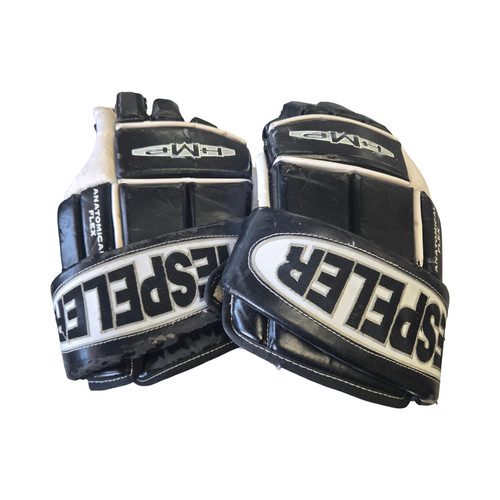 Vist Large View of Product Image Which is Used Hespeler HMP Senior Gloves Black 15"