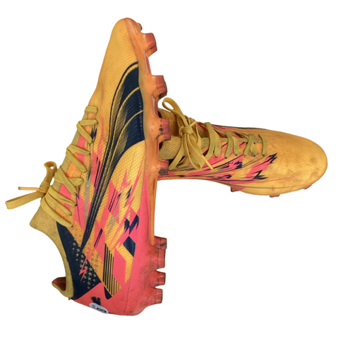 Vist Large View of Product Image Which is Used Puma Soccer Cleats Orange Senior 8