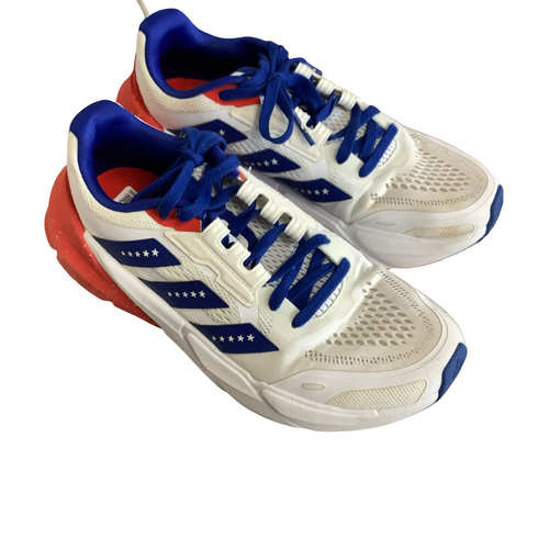 Vist Large View of Product Image Which is Used Adidas ADISTAR Running/X-Train Shoes M White/Red/Navy Senior 8