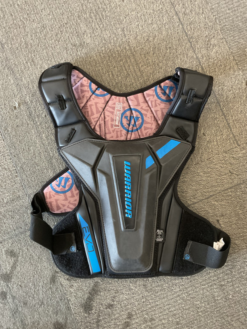 Vist Large View of Product Image Which is Used Warrior EVO SHOULDER PADS Lacrosse Shoulder Pads Black MD