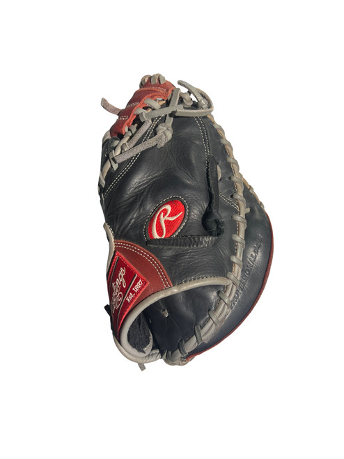 Vist Large View of Product Image Which is Used Rawlings R9 SERIES BB/SB Catchers RH Throw Black 33"