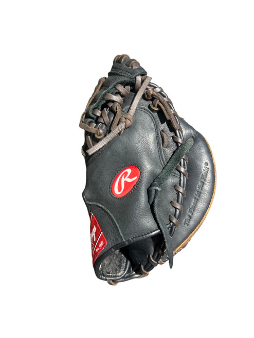 Vist Large View of Product Image Which is Used Rawlings PREMIUM SERIES BB/SB Catchers RH Throw Black 32.5"