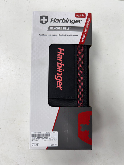 Vist Large View of Product Image Which is Used Harbinger HEXCORE BELT Exercise Accessory Other Black SM