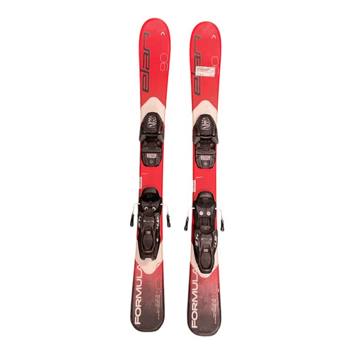 Vist Large View of Product Image Which is Used Elan FORMULA 90 Boys DH Ski/Binding Red 90 cm