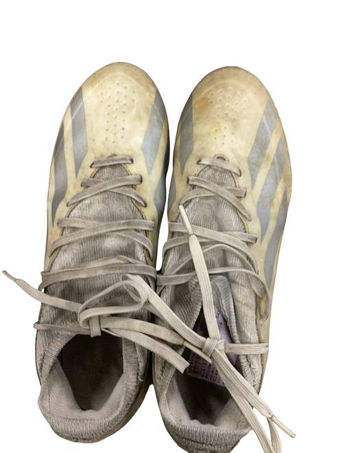 Vist Large View of Product Image Which is Used Adidas Soccer Cleats White Senior 7
