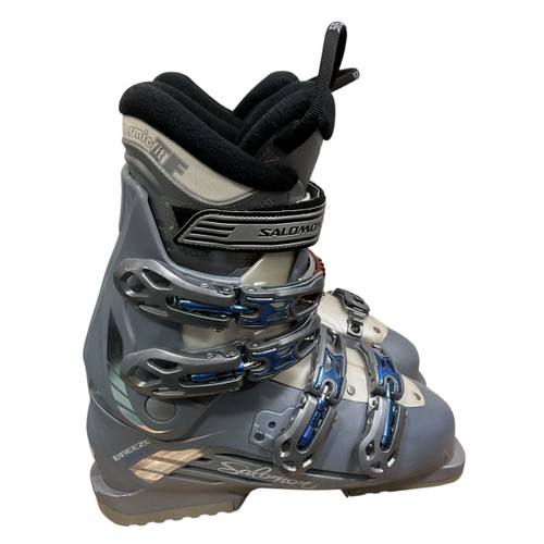 Vist Large View of Product Image Which is Used Salomon BREEZE IRONY Womens DH Ski Boot Grey 255 MP - M07.5 - W08.5