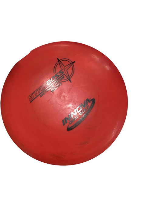 Vist Large View of Product Image Which is Used Innova STAR BOSS Disc Golf Driver Red